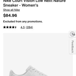 Nike Women’s White Low-Top Sneakers